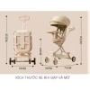 Xe đẩy trẻ sơ sinh gập đôi hai chiều, ngồi và nằm, kèm khay ăn, giảm giá 999k 4