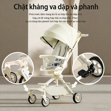 Xe đẩy trẻ sơ sinh gập đôi hai chiều, ngồi và nằm, kèm khay ăn, giảm giá 999k 5 Xe đẩy trẻ sơ sinh gập đôi hai chiều, ngồi và nằm, kèm khay ăn, giảm giá 999k 5