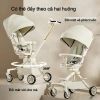 Xe đẩy trẻ sơ sinh gập đôi hai chiều, ngồi và nằm, kèm khay ăn, giảm giá 999k 7