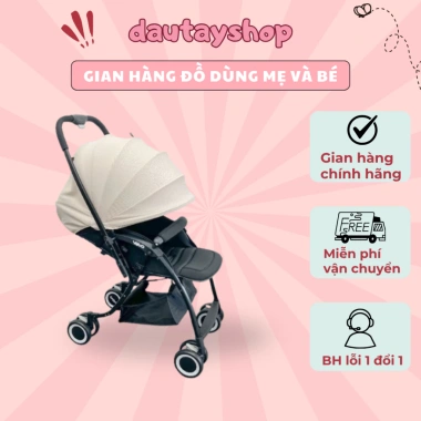 Xe Đẩy Vovo 2 Chiều 3 Tư Thế Mẫu Mới Có Hoả Tốc, Bảo Hành 1 Năm, Tặng Lót và Màn Che, Giá 1.84 Triệu