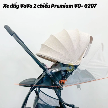 Xe Đẩy Vovo 2 Chiều 3 Tư Thế Mẫu Mới Có Hoả Tốc, Bảo Hành 1 Năm, Tặng Lót và Màn Che, Giá 1.84 Triệu