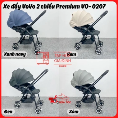 Xe đẩy Vovo 2 chiều Premium VO-207 bản nâng cấp mới, bảo hành chính hãng, giảm còn 2.05 triệu