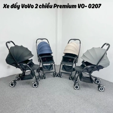 Xe đẩy Vovo 2 chiều Premium VO-207 bản nâng cấp mới, bảo hành chính hãng, giảm còn 2.05 triệu