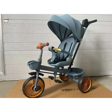 Xe đẩy xe đạp 3 bánh cao cấp cho bé 6 tháng - Nằm nghiêng, đảo chiều, chỉ 360.000₫