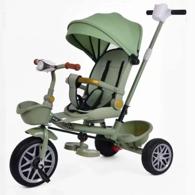 Xe đẩy xe đạp 3 bánh cao cấp cho bé 6 tháng - Nằm nghiêng, đảo chiều, chỉ 360.000₫ 2