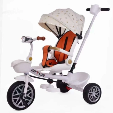 Xe đẩy xe đạp 3 bánh cao cấp cho bé 6 tháng - Nằm nghiêng, đảo chiều, chỉ 360.000₫ 3