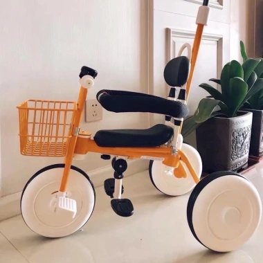 Xe đẩy xe đạp 3 bánh cao cấp cho bé 6 tháng - Nằm nghiêng, đảo chiều, chỉ 360.000₫ 6