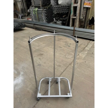 Xe đẩy xúc thóc 4 bánh xe, giá đỡ miệng tải lúa ngô, di chuyển dễ dàng, 209.000đ 3