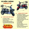 Xe điện 3 bánh HaKaSi V6 2.025 Động cơ 2.000W, bảo hành 3 năm, giá 14.9 triệu 2