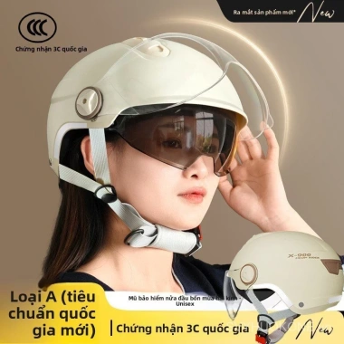 Xe Điện Mùa Hè Unisex Chất Lượng Cao, Mũ Bảo Hiểm, Đa Năng 4 Mùa - 288.750 VND