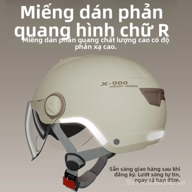 Xe Điện Mùa Hè Unisex Chất Lượng Cao, Mũ Bảo Hiểm, Đa Năng 4 Mùa - 288.750 VND 3