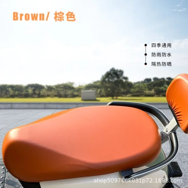 Xe Điện Tay Ga Da Chống Thấm Nước, Bọc Ghế Pin, Chống Mưa Bảo Vệ 4 Mùa 8W0Q