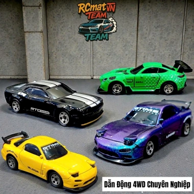 Xe điều khiển Mini Drift City Howheel FQD 1:64 tốc 15km/h có đèn, sạc chỉ 400.000 VND
