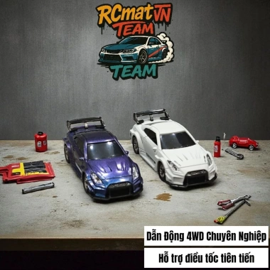 Xe điều khiển Mini Drift City Howheel FQD23 1:64 siêu nhanh 15km/h, đèn LED và sạc, giảm giá 450k 4