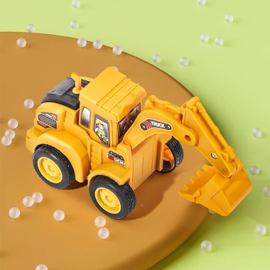 Xe đồ chơi công trình chạy đà quán tính cho bé – Không cần pin, nhựa ABS an toàn, 31.000đ