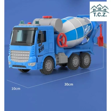 Xe Đồ Chơi Trộn Bê Tông Cho Bé Trai - Xe Công Trình Mini Giá 174.000đ