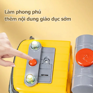 Xe Đồ Chơi Trộn Bê Tông Cho Bé Trai - Xe Công Trình Mini Giá 174.000đ