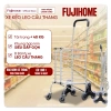 Xe kéo chợ gấp gọn Fujihome 8 bánh cầu thang, xe đẩy 6 bánh quay 360 độ 526.000 VND