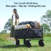 Xe kéo dã ngoại gấp gọn Fujihome chở 100kg, khung thép chịu lực, bánh siêu bền - Dễ dàng cắm trại picnic 2