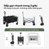 Xe kéo dã ngoại gấp gọn Fujihome chở 100kg, khung thép chịu lực, bánh siêu bền - Dễ dàng cắm trại picnic 8