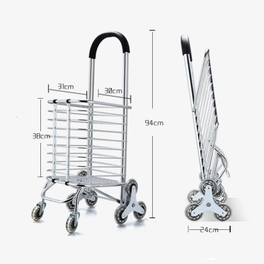 Xe Kéo Đi Chợ, Leo Cầu Thang Gấp Gọn Đa Năng XK04 - Giá chỉ 360.000 VND 6