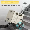 Xe Kéo Đồ Siêu Thị Gấp Gọn, Hình Vali Tiện Lợi, Bánh Xe Leo Cầu Thang 498.000₫ 8