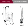 Xe kéo gấp gọn FUJIHOME SC-250NEW4 40kg, 4 bánh xoay - Giá ưu đãi 486.000₫