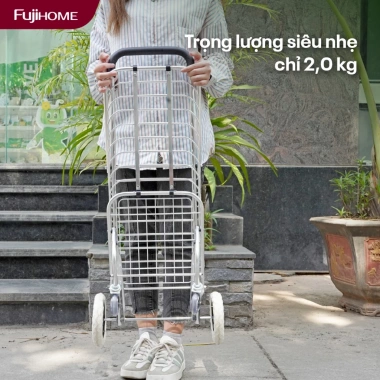 Xe kéo gấp gọn FUJIHOME SC-250NEW4 40kg, 4 bánh xoay - Giá ưu đãi 486.000₫ 8 Xe kéo gấp gọn FUJIHOME SC-250NEW4 40kg, 4 bánh xoay - Giá ưu đãi 486.000₫ 8