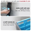 Xe kéo hàng 2 bánh 65L FUJIHOME - Thùng vali gấp gọn chợ&picnic - 486k 5