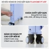Xe kéo hàng 4 bánh gấp gọn Fujihome - Đa năng 65L, xếp gọn, dùng cho chợ, siêu thị, ô tô - 534.000 VND 6