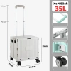 Xe Kéo Hàng Gấp Gọn Siêu Thị Thùng Đựng Bánh Xe, Tay Kéo Điều Chỉnh, Giá 399k 10