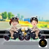 Xe lắc đầu đồ trang trí tự làm - Hình đại diện cặp đôi, trang trí nội thất xe hơi, giá 69.000₫