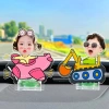 Xe lắc đầu đồ trang trí tự làm - Hình đại diện cặp đôi, trang trí nội thất xe hơi, giá 69.000₫ 2