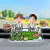 Xe lắc đầu đồ trang trí tự làm - Hình đại diện cặp đôi, trang trí nội thất xe hơi, giá 69.000₫ 3