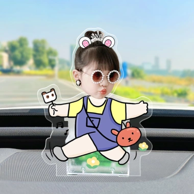 Xe lắc đầu đồ trang trí tự làm - Hình đại diện cặp đôi, trang trí nội thất xe hơi, giá 69.000₫