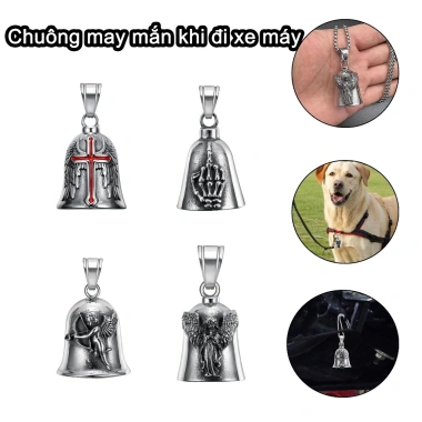 Xe máy chuông may mắn Vintage 3D - Bảo vệ tài xế, giá ưu đãi 42.900 VND pomervn