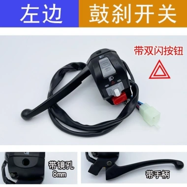 Xe Máy Điện Đôi Wildfire Zuma Rùa Nhỏ Bé Trai - Điều Khiển Trái Phải Phanh Đòn Bẩy Ghế Assemb 127.461₫