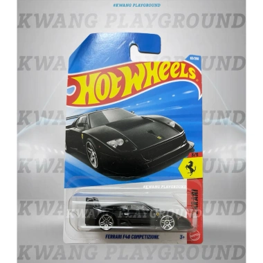 Xe mô hình Hot Wheels Ferrari F40 Competizione đen - Case C 2.026 giá ưu đãi 209.000₫