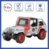 Xe mô hình Hot Wheels Premium Jurassic Park Series 92 Jeep Wrangler Sahara JBL59 bánh cao su Giá 350.000₫ 2