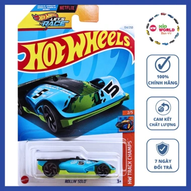 Xe mô hình Hot Wheels Rollin Solo HTD93 - Siêu tốc, thiết kế đẹp, chỉ 55.000đ