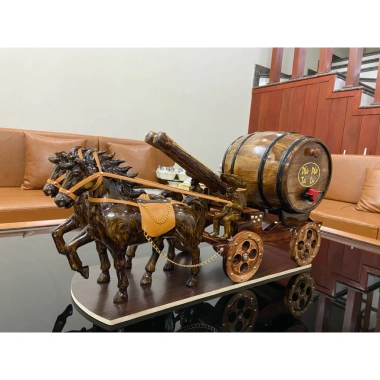 Xe Ngựa Kéo Bom Rượu VIP Song Mã Phi Thiên Phát Lộc - Quà Tết 2.026 Xưởng Gỗ Minh Khôi 2 Xe Ngựa Kéo Bom Rượu VIP Song Mã Phi Thiên Phát Lộc - Quà Tết 2.026 Xưởng Gỗ Minh Khôi 2