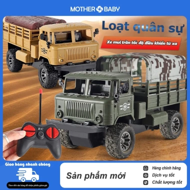 Xe ô tô đồ chơi điều khiển từ xa màu xanh - Xe quân sự cho bé trai, giá 230.000₫ 3