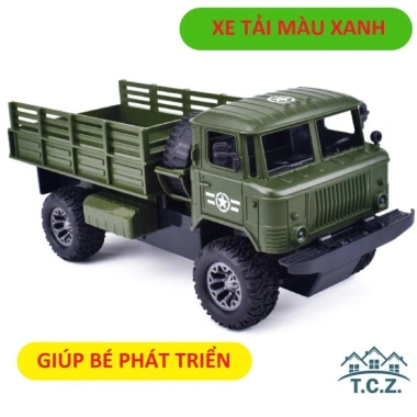 Xe ô tô đồ chơi điều khiển từ xa màu xanh - Xe quân sự cho bé trai, giá 230.000₫ 4