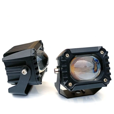 Xe phụ trợ màu vàng trắng - Đèn LED 2 màu, đo khoảng cách xe tải, ánh sáng mạnh