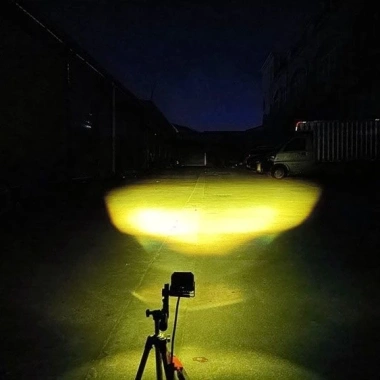 Xe phụ trợ màu vàng trắng - Đèn LED 2 màu, đo khoảng cách xe tải, ánh sáng mạnh
