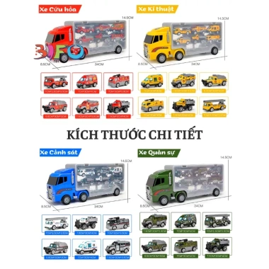 Xe siêu xe 3 tầng gấp gọn Racing Transporter Kit - Đồ chơi bé trai, chỉ 83.299₫