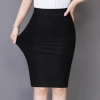 Xẻ Tà Chân Váy Bút Chì Lưng Thun 50cm Vải Thun Co Giãn Big Size 86KG Giá 125k 6