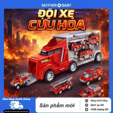 Xe Tải 6 Trong 1 Hợp Kim Nhôm Đầy Đủ Mã Cảnh Sát, Cứu Hỏa, Kỹ Thuật, Quân Sự - Giá 110.000 VND