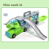 Xe tải khủng long 3 tầng có cầu trượt, gấp gọn, đồ chơi vận chuyển cho bé trai - Giá ưu đãi 83.199₫ 6