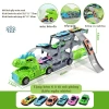 Xe tải khủng long 3 tầng có cầu trượt, gấp gọn, đồ chơi vận chuyển cho bé trai - Giá ưu đãi 83.199₫ 10